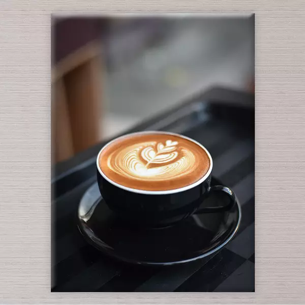 vászonkép csésze kávé konyhába