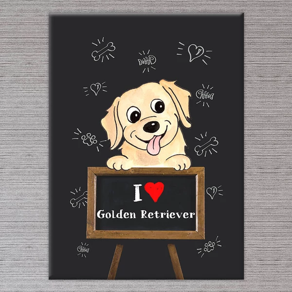 kutyás falikép golden retriever